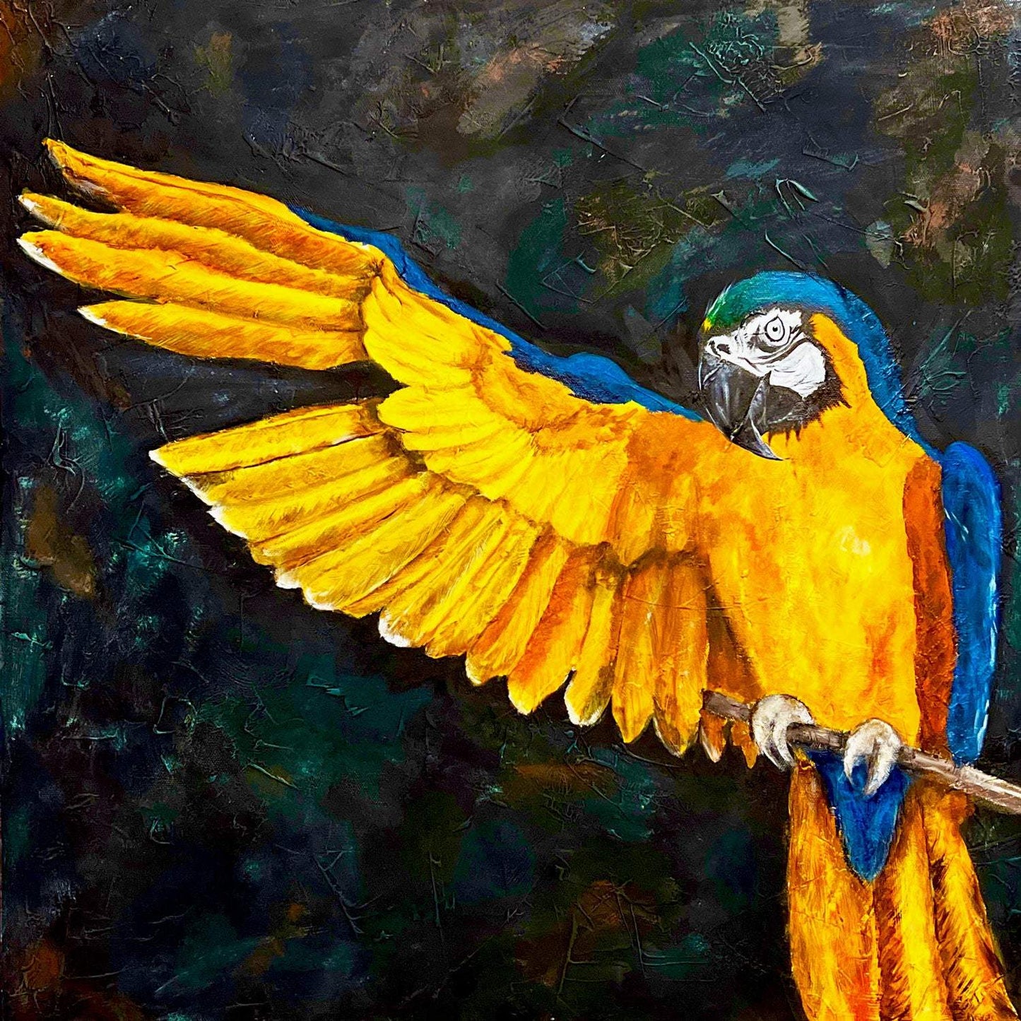Beauty of a Macaw - Artist by JJ Bean Designs with Cheryl - Bird