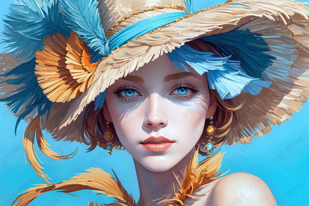 Camilla's Straw Hat - by HAUTEGRAPHIQUE - Ai, Hats, New Arrivals, Vintage, Woman