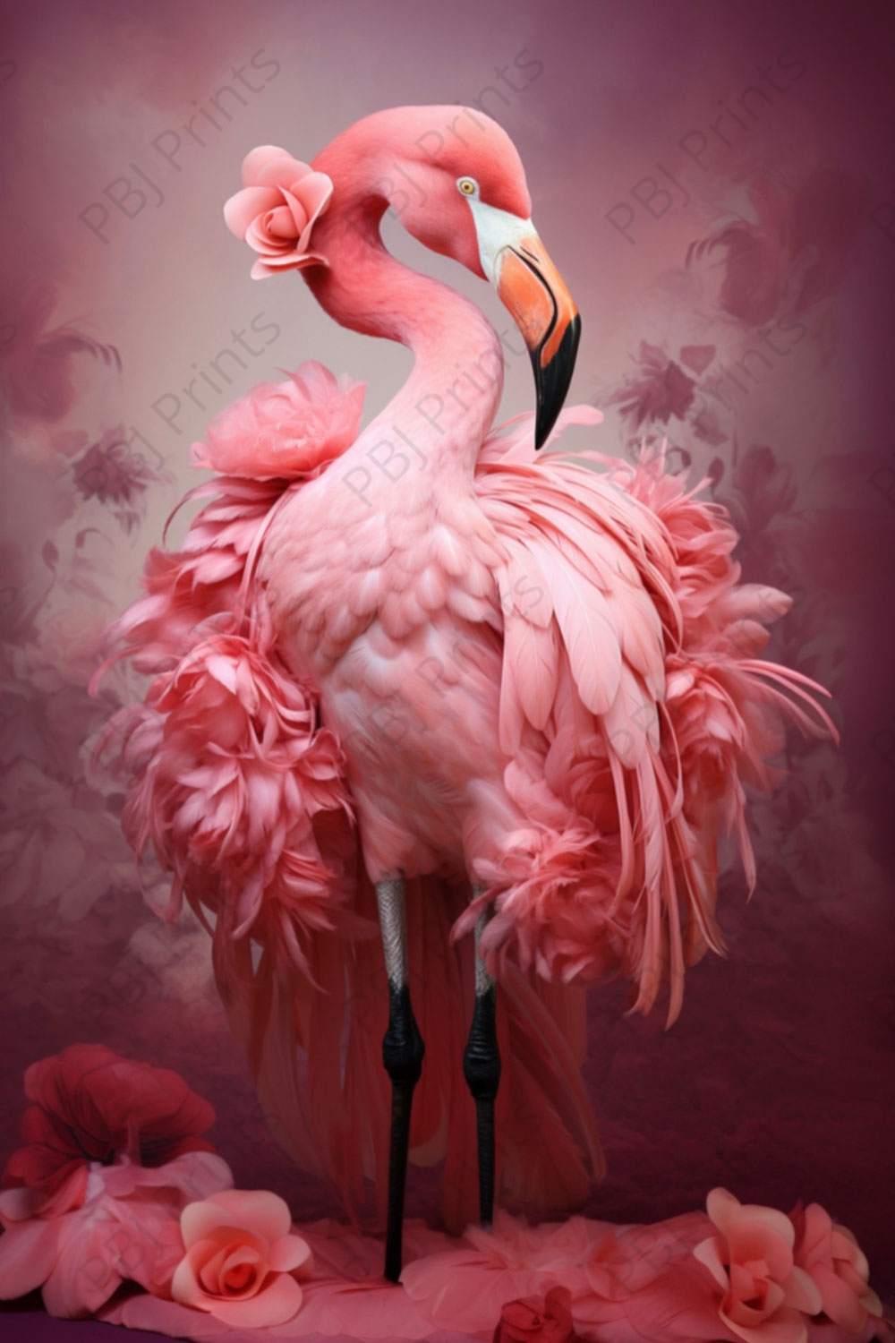 Mr. Flam - by 2chattychicks teaching eclectic creations - Ai, Animals, Birds, Flamingo, New Arrivals