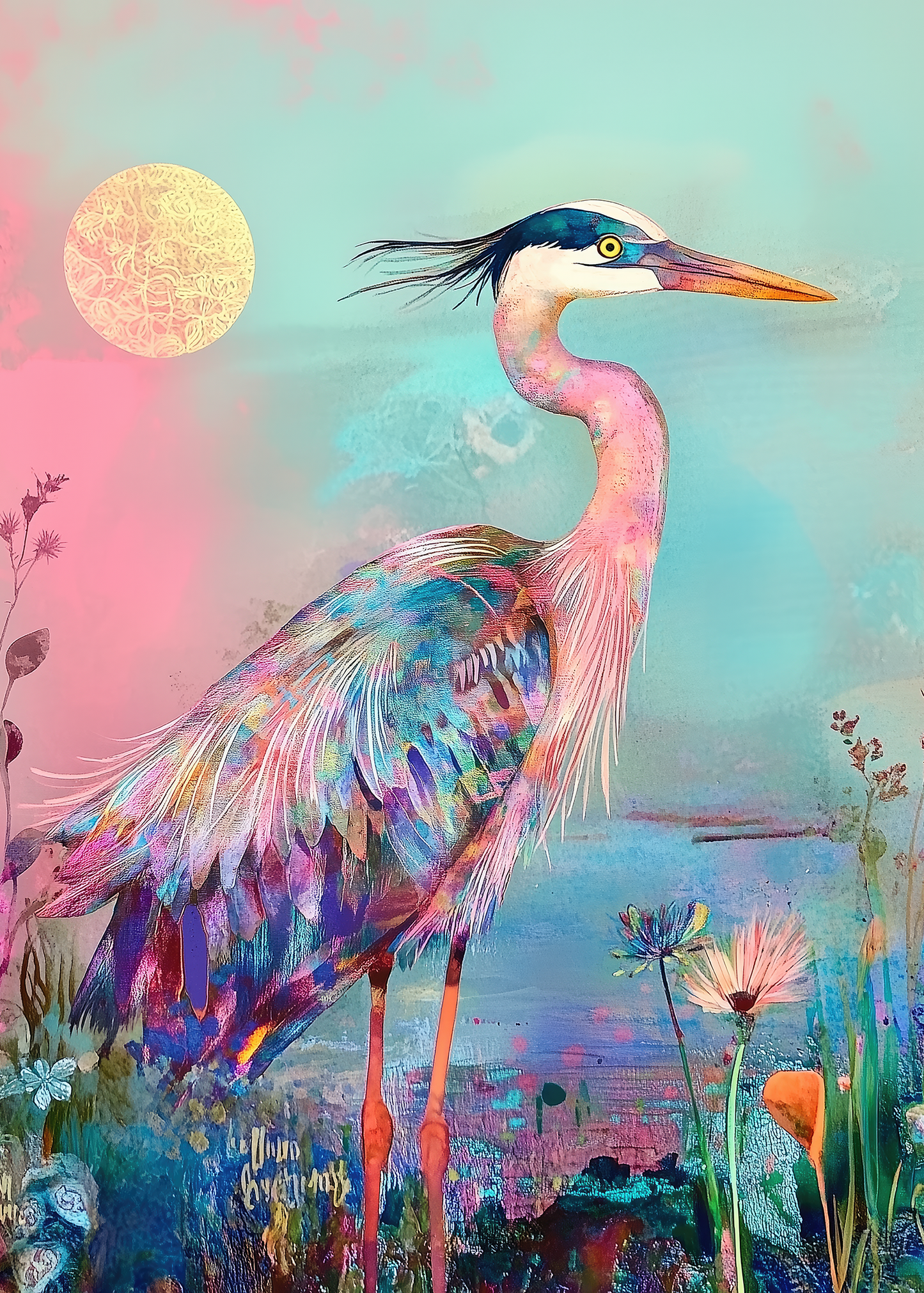Heron Collage
