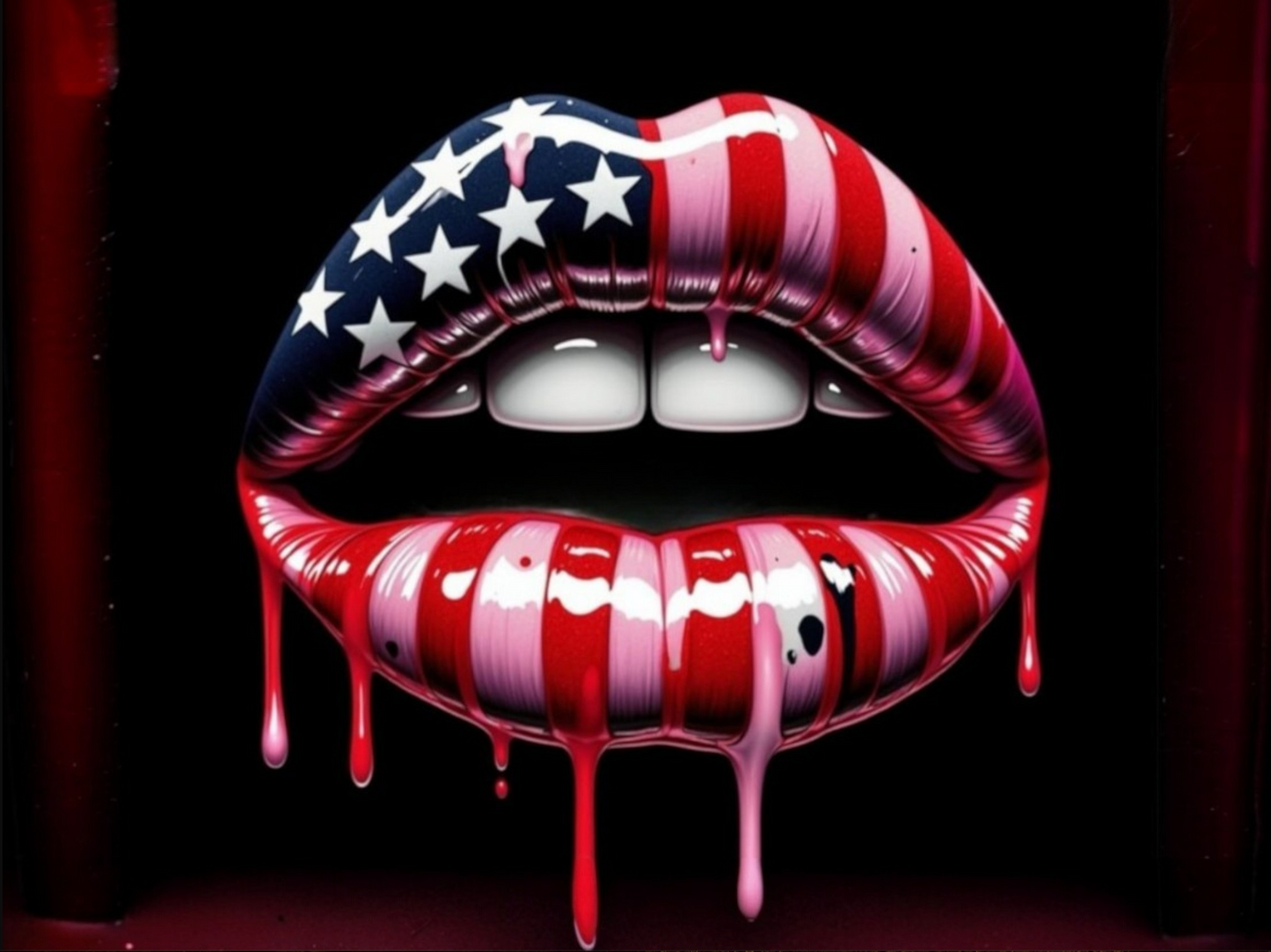 American Flag Lips