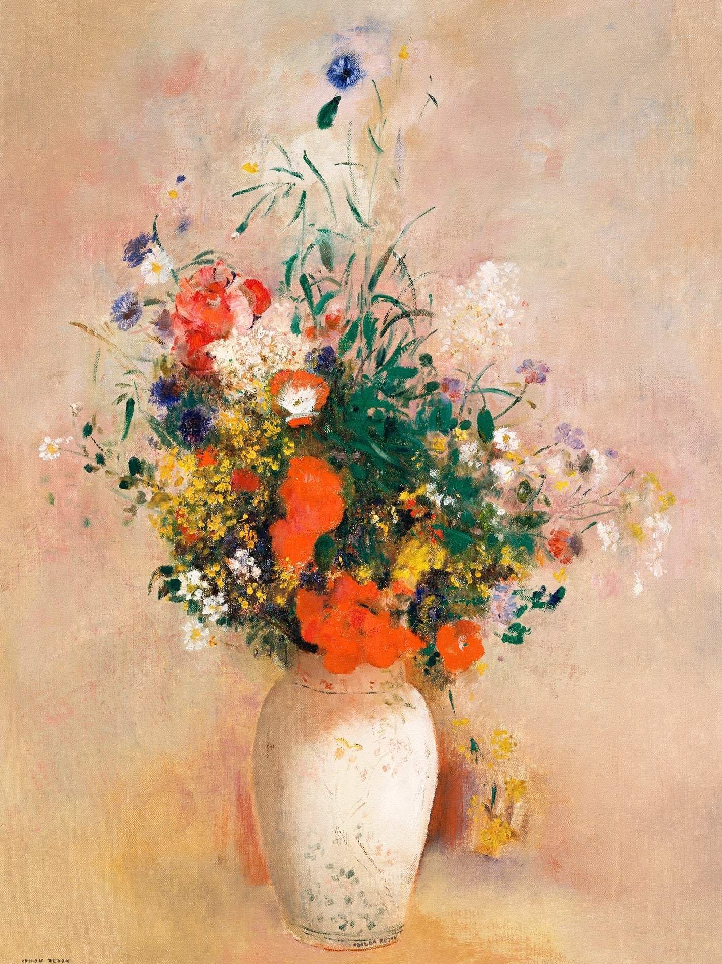 Beauty in a Vase - Artist by Renewed Spirit Home - Art Print, Decoupage Rice Paper, Flat Canvas Print, Greeting Card, Photo Paper, Poster Print