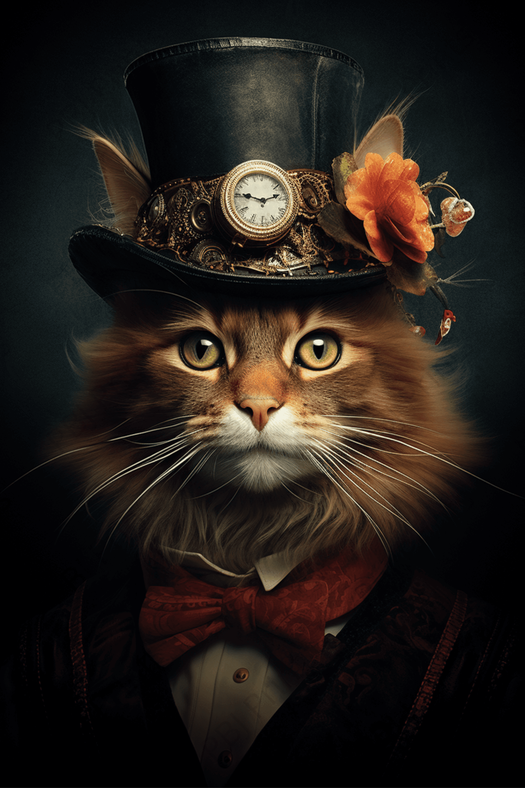 Curtis the Cat - Artist by Audrey Hughes - Art Prints, Decoupage Rice Paper, Flat Canvas Prints, Giclee Prints, Photo Prints, Poster Prints