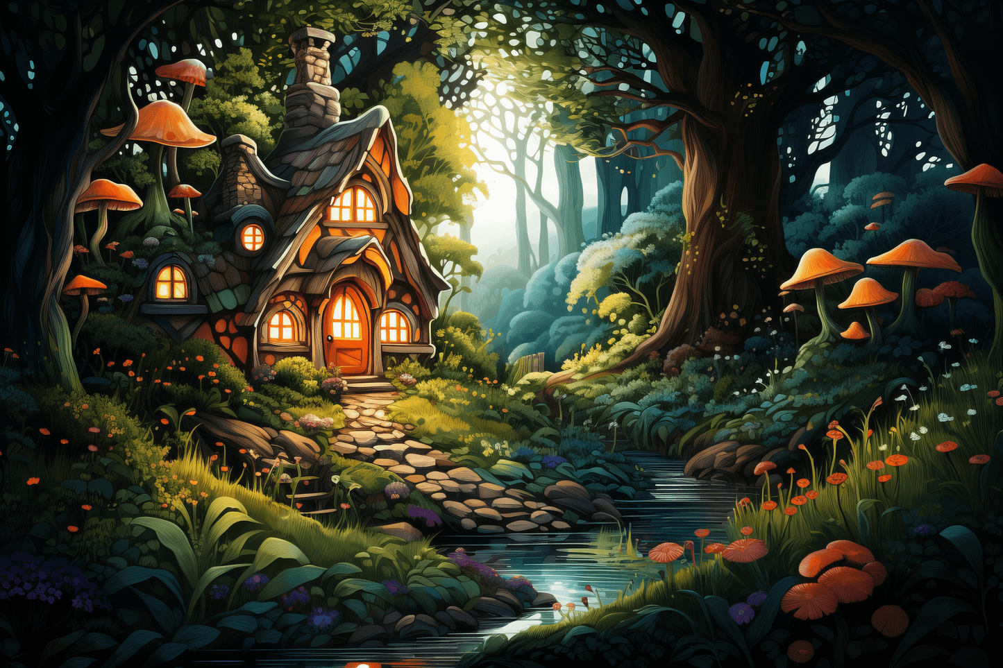 Hidden Fairy House - by INKWELL DESIGNERS® - AI, New Arrivals