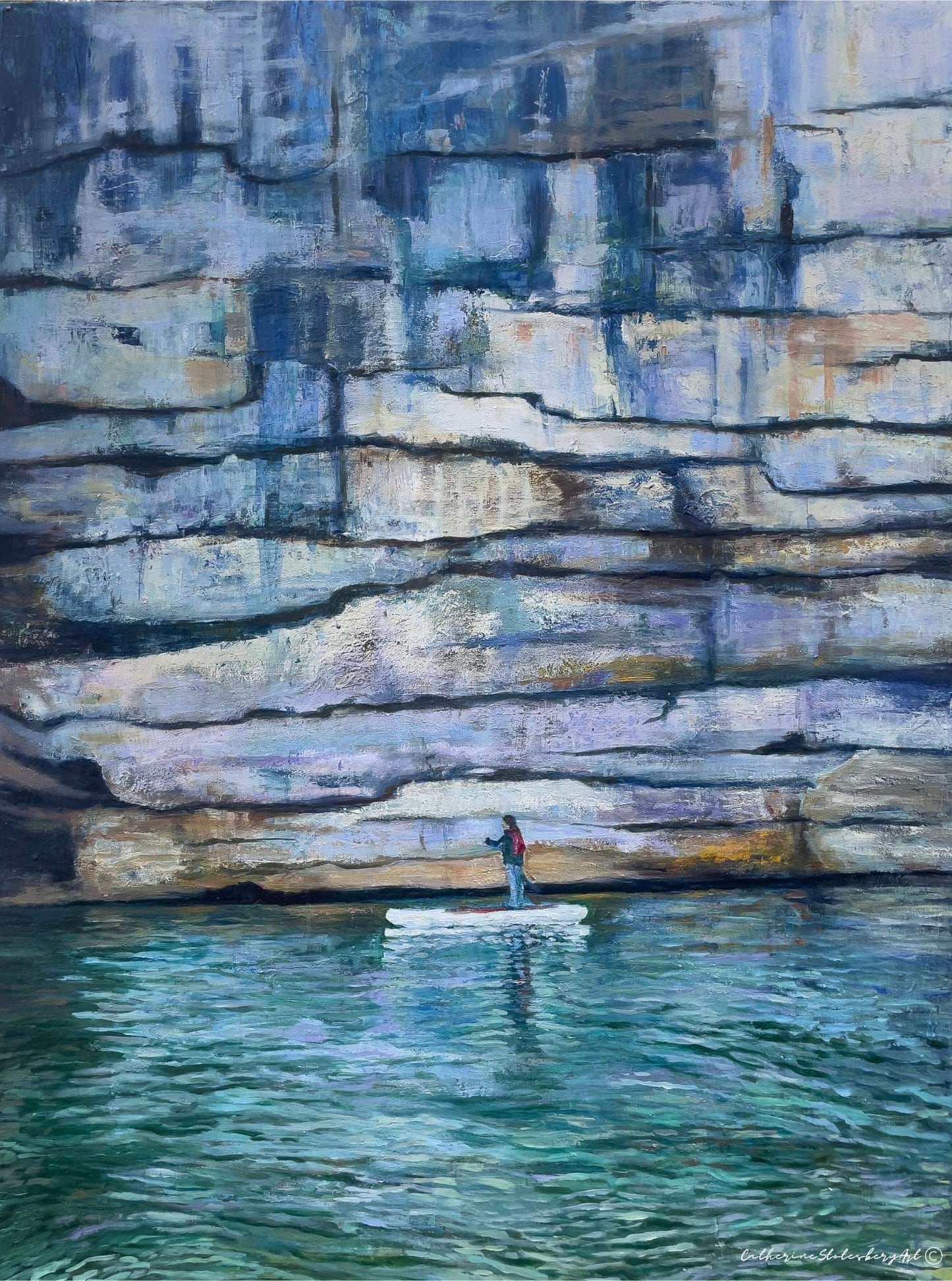 Bluffs of Buffalo - Artist by CatherineStotesberyArt -