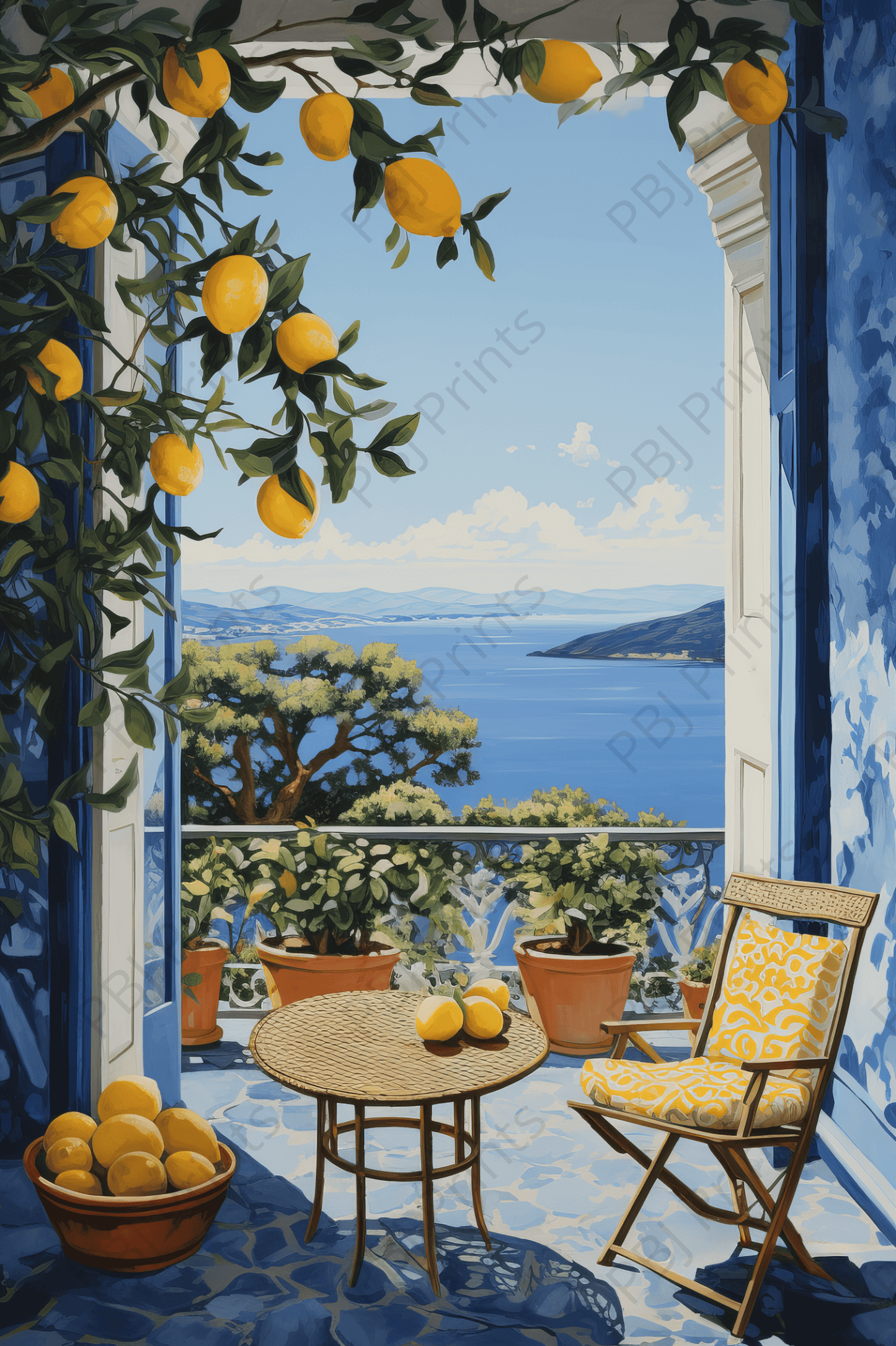 Italian Lemons - by INKWELL DESIGNERS® - AI, New Arrivals
