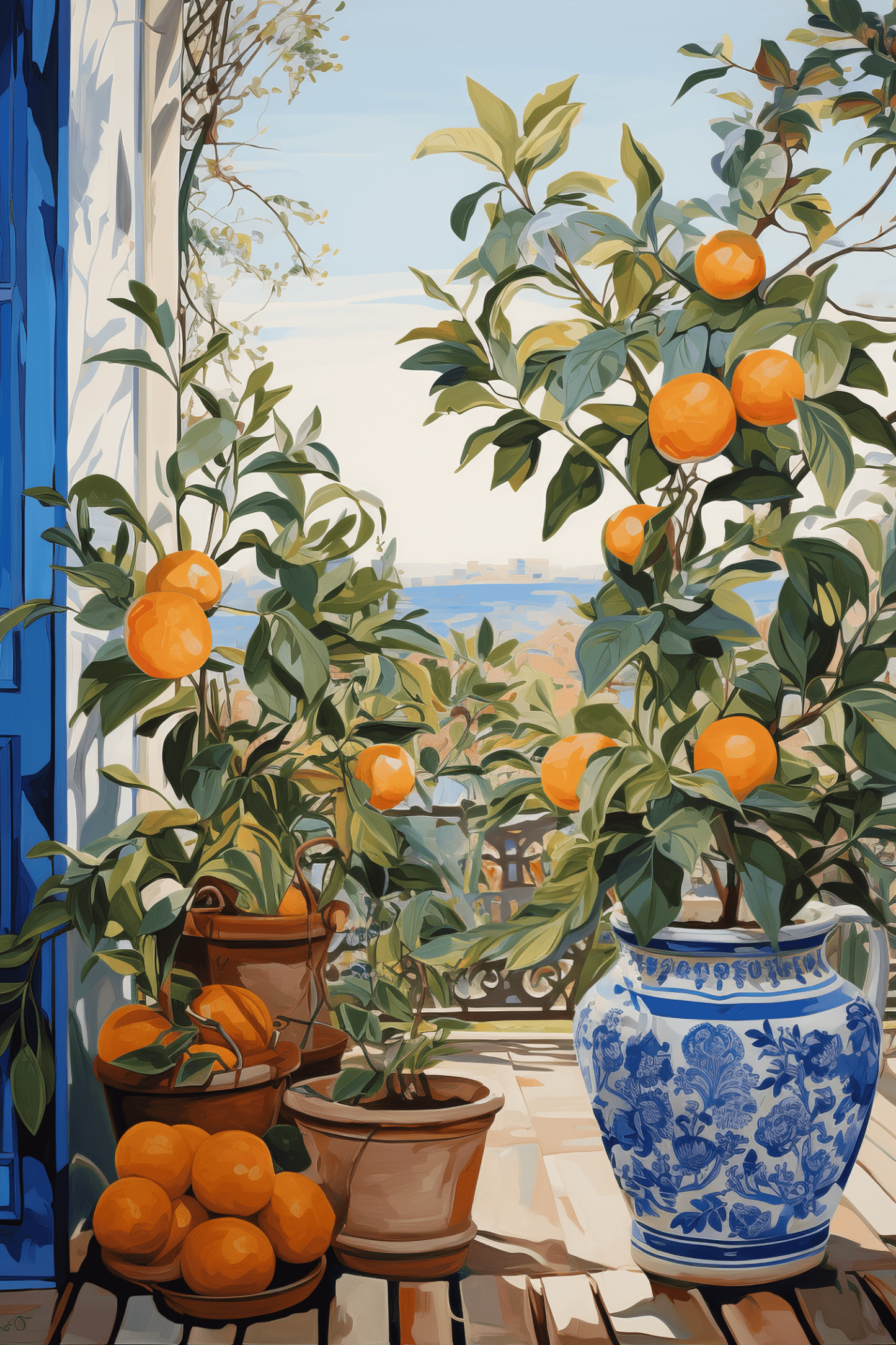 Italian Oranges - by INKWELL DESIGNERS® - AI, New Arrivals