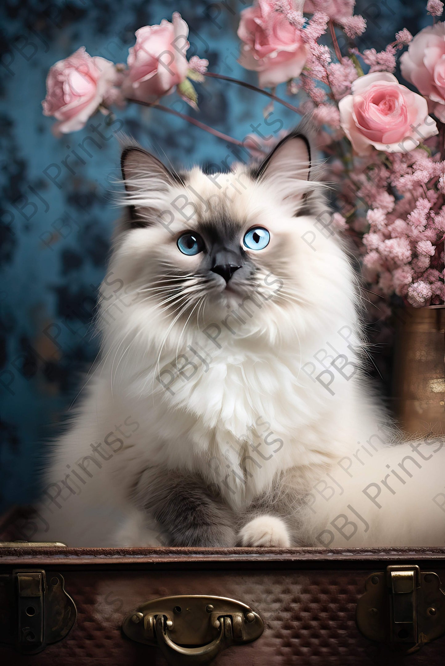 Kitten and Roses - Artist by INKWELL DESIGNERS® -