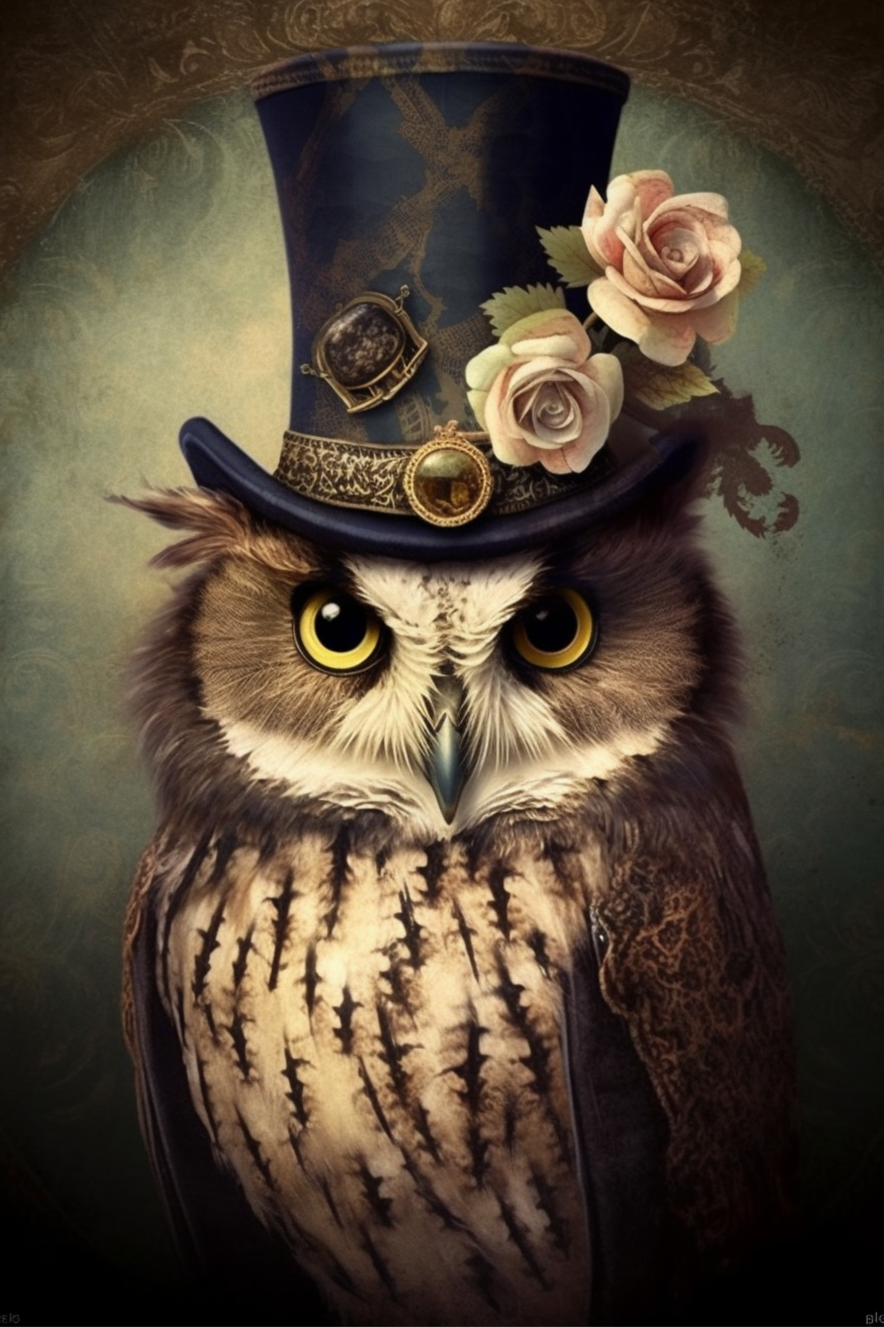 Legend Owl - Artist by Audrey Hughes - Art Prints, Decoupage Rice Paper, Flat Canvas Prints, Giclee Prints, Photo Prints, Poster Prints
