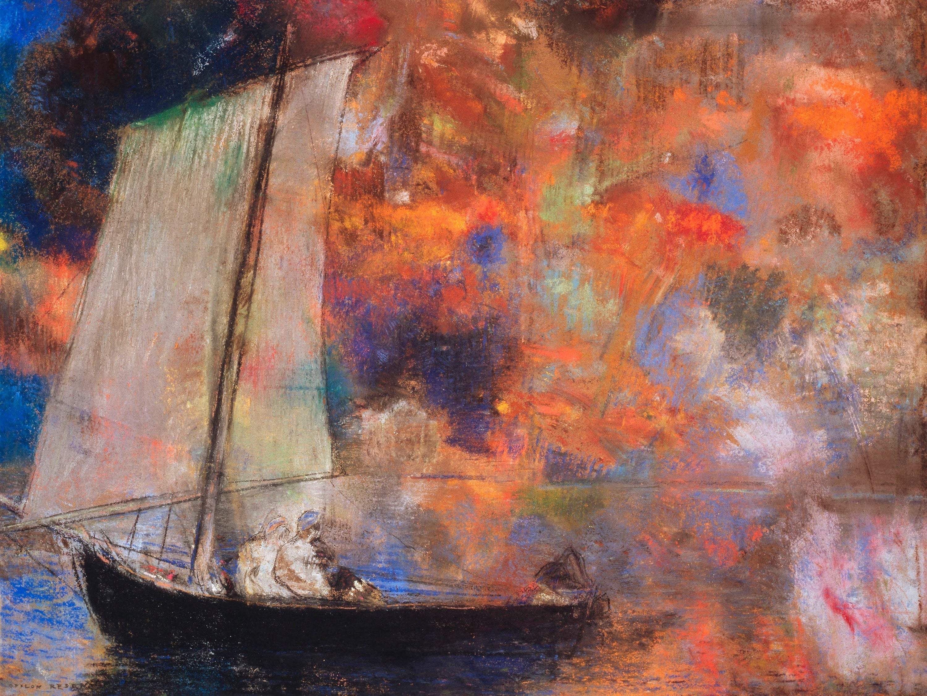 Magic at Sea - Artist by Renewed Spirit Home - Art Print, Decoupage Rice Paper, Flat Canvas Print, Greeting Card, Photo Paper, Poster Print