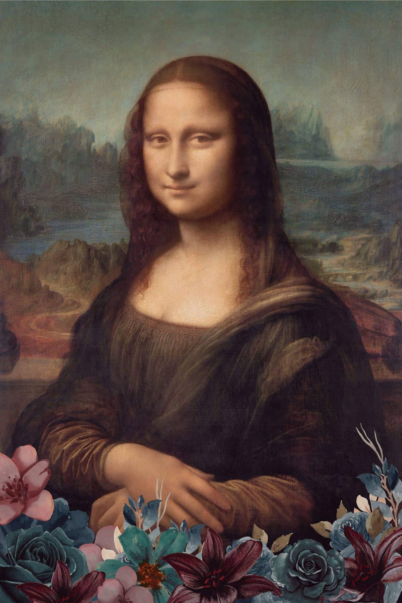 Mona in the Garden - Artist by Renewed Spirit Home - Art Prints, Decoupage Rice Paper, Flat Canvas Prints, Giclee Prints, Photo Prints, Poster Prints