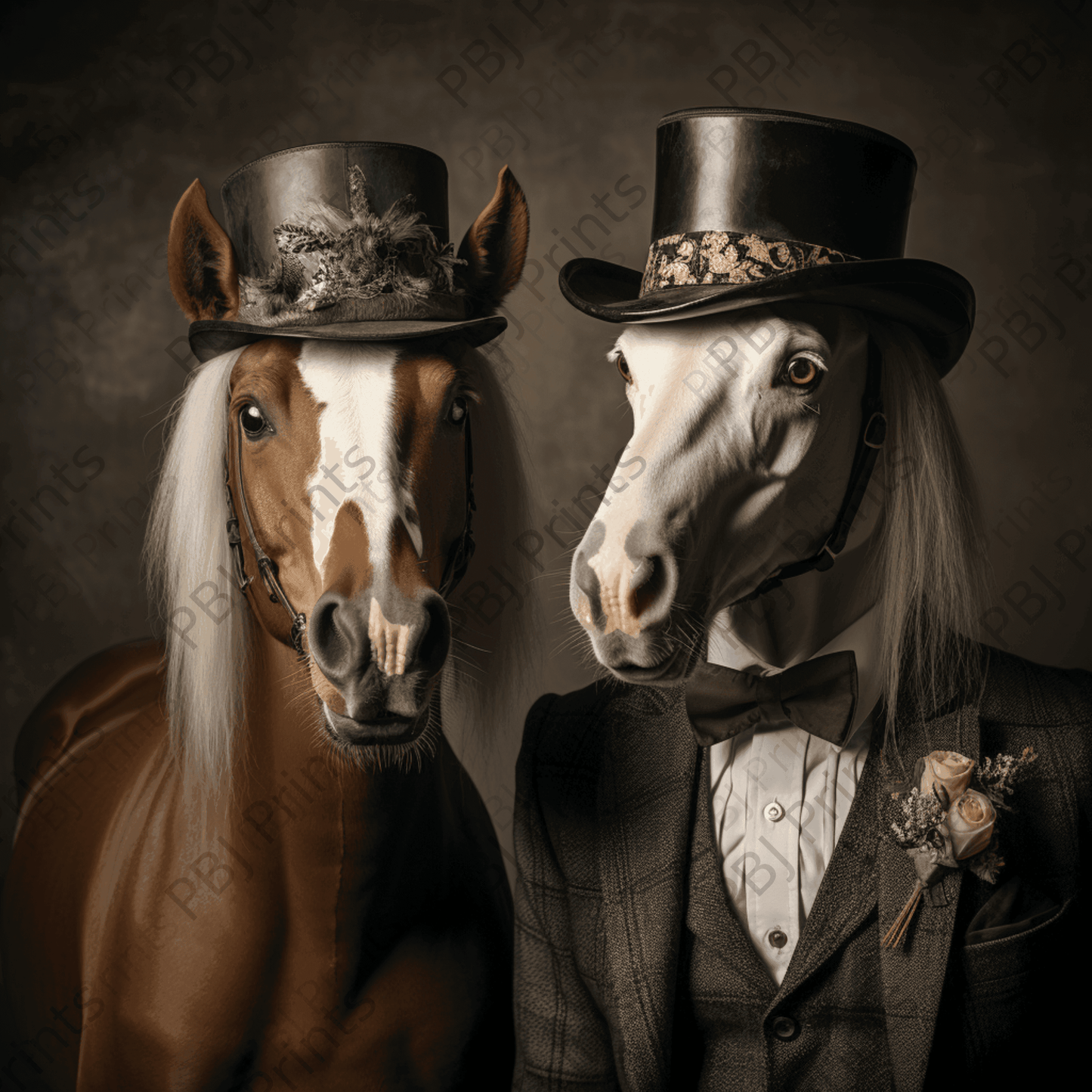 Mr. and Mrs. Smith - Artist by Audrey Hughes -