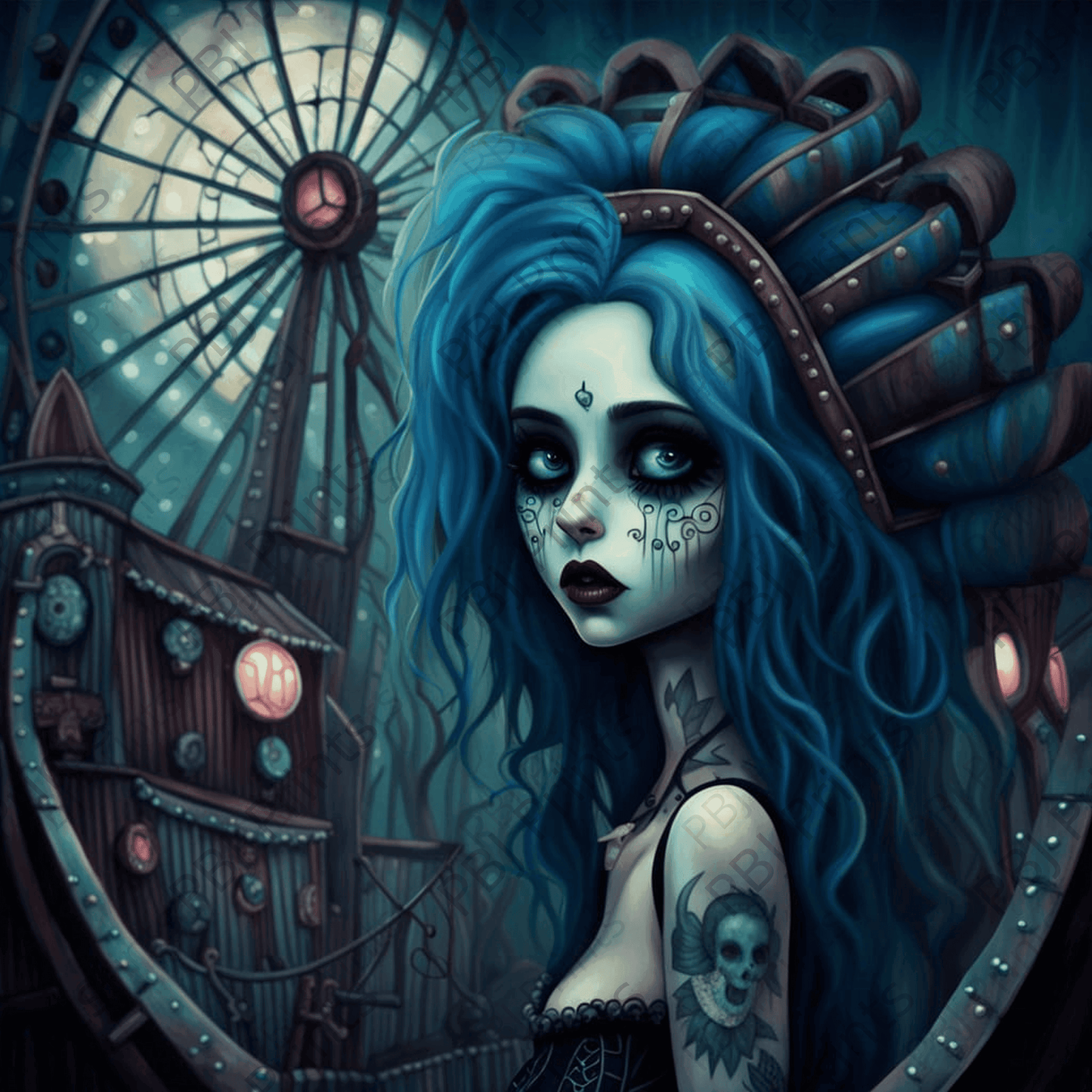 Unease - Artist by Tiny House Open Water - Fall, Halloween