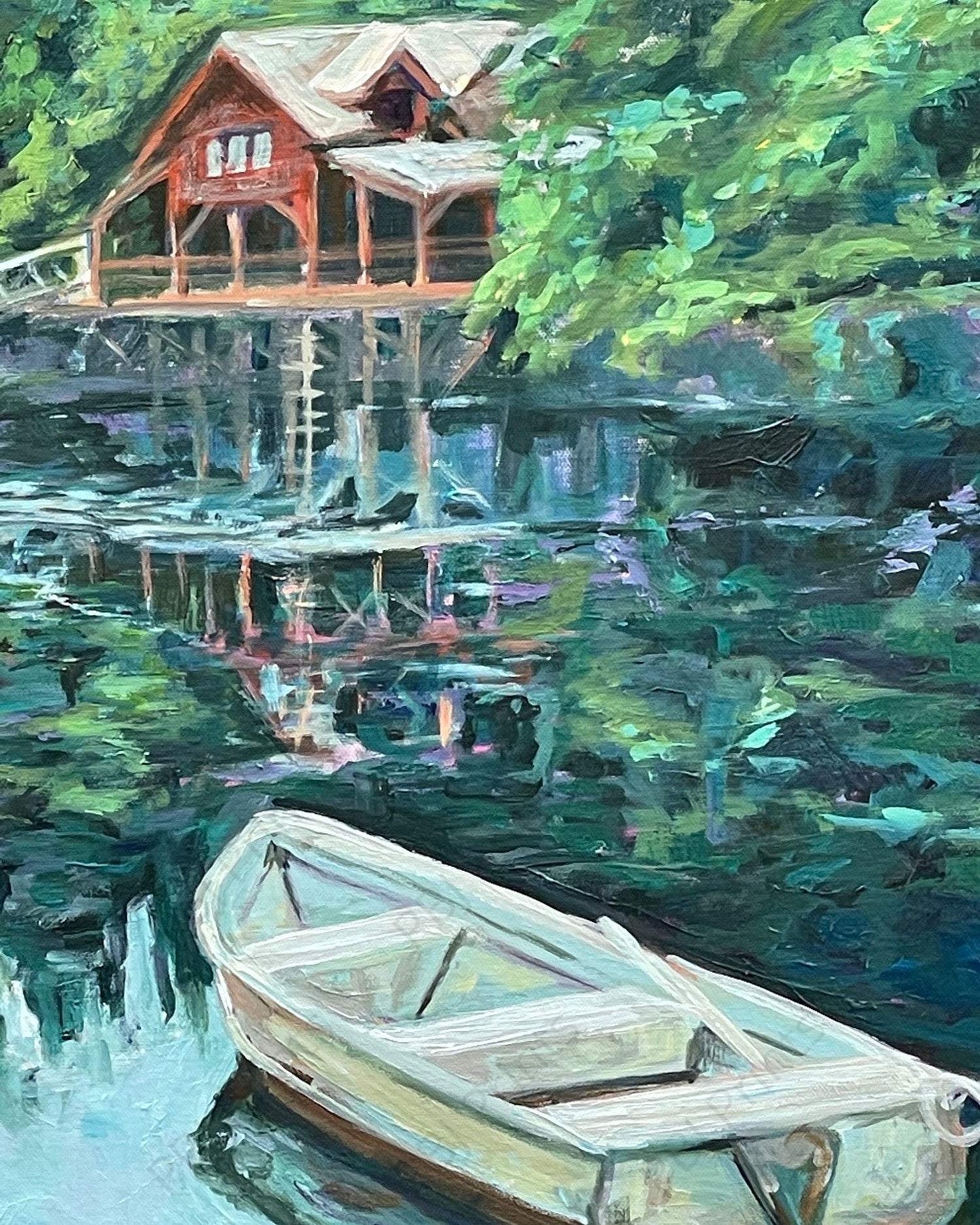 Halibut Bay - Artist by CatherineStotesberyArt - Handpainted, Human Art, Landscape, Nature