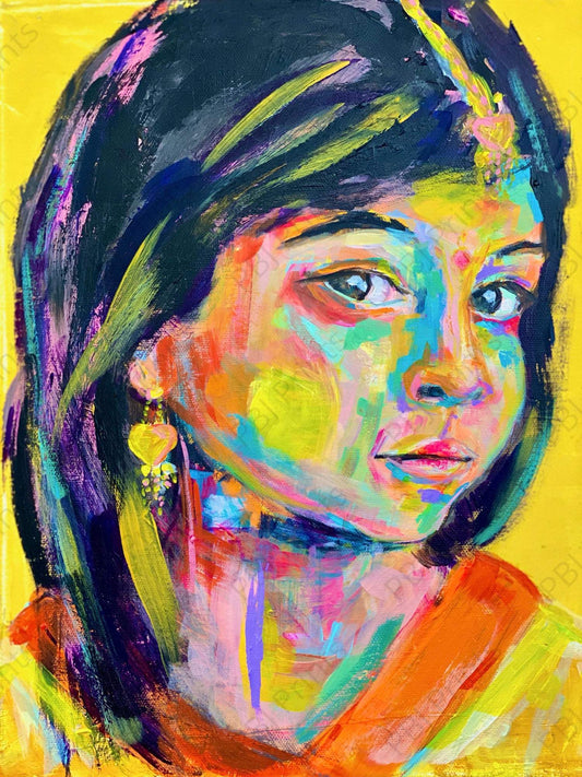 Girl in Yellow - Artist by Anissa Marie - 
