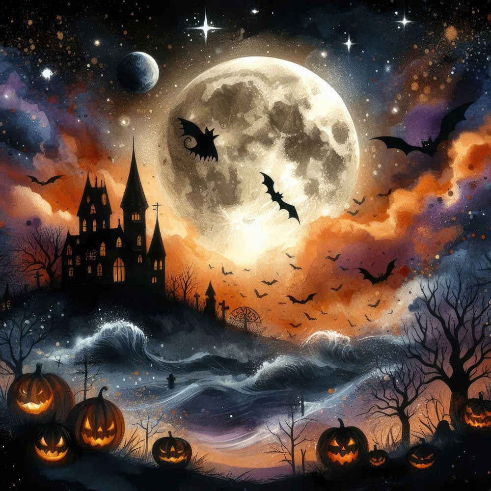 Midnight Full Moon Halloween 1