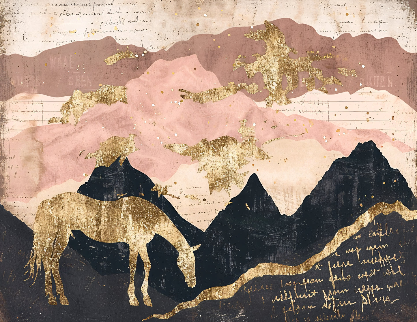 Mountain Landscape with Horse 2