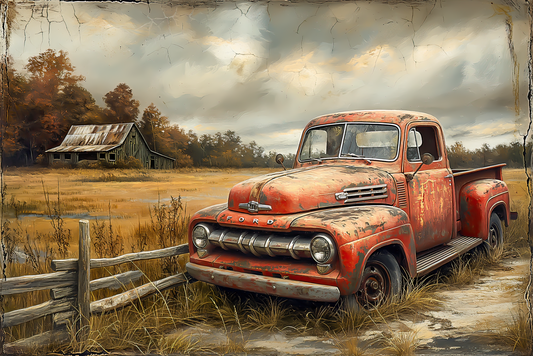 Old Red Truck