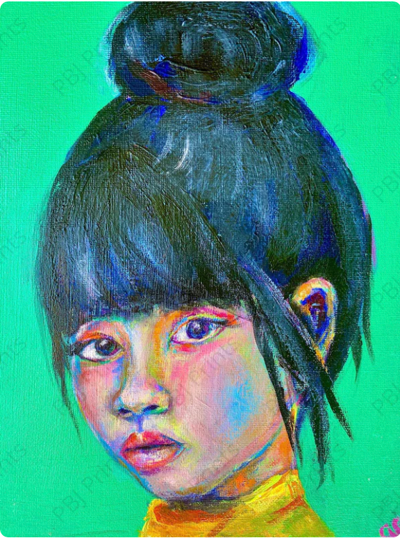 Girl in Green