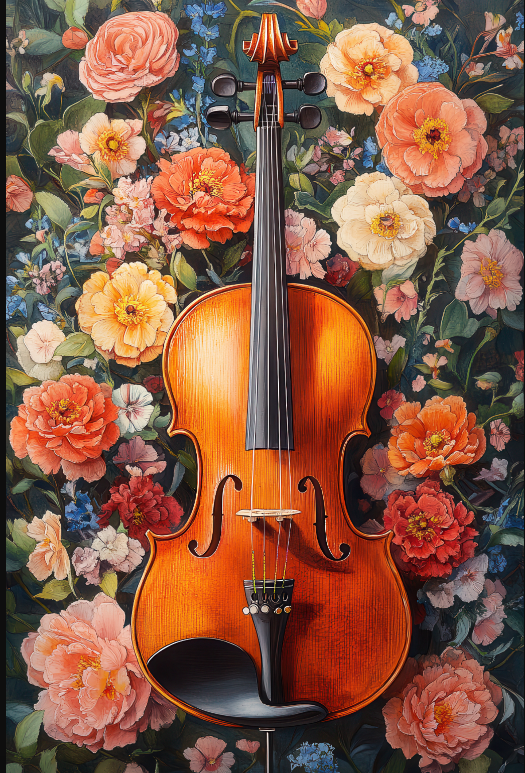 Violin Flowers