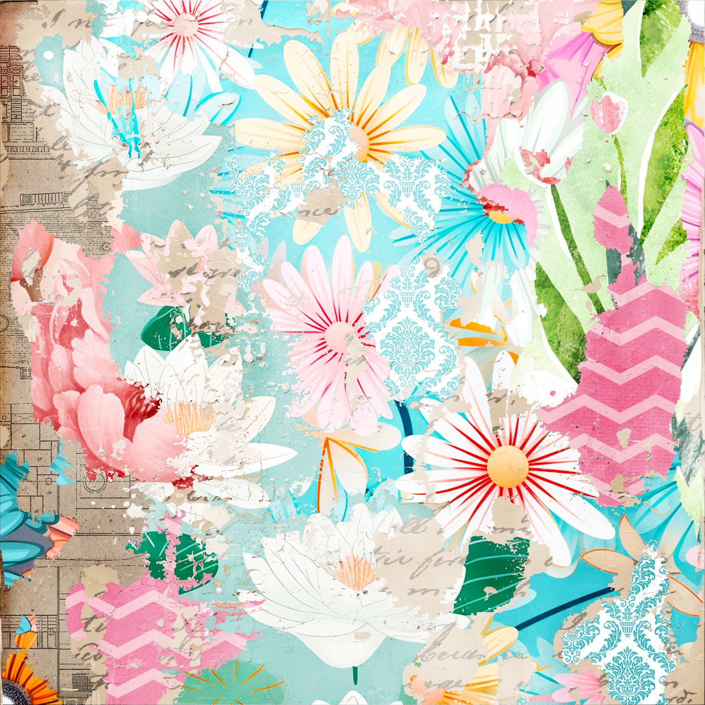 Spring Layered Collage