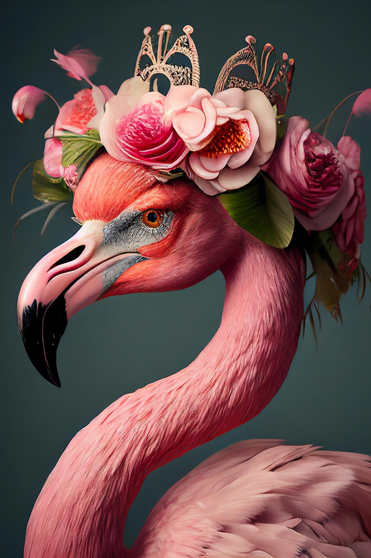 Floral Flamingo