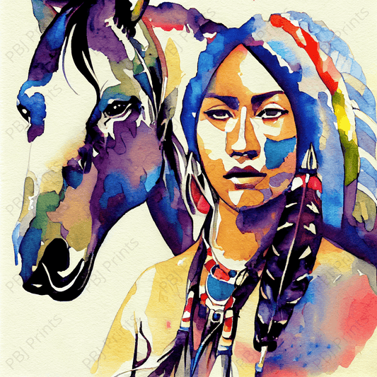 Aiyana - Artist by Whimsykel Designs - American Indian