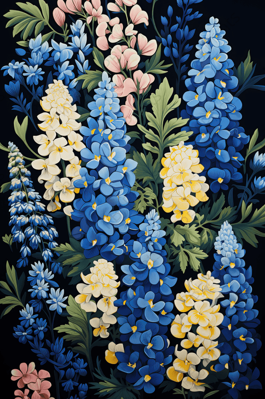 Bloomin' Bluebonnets - Artist by INKWELL DESIGNERS® - Flowers