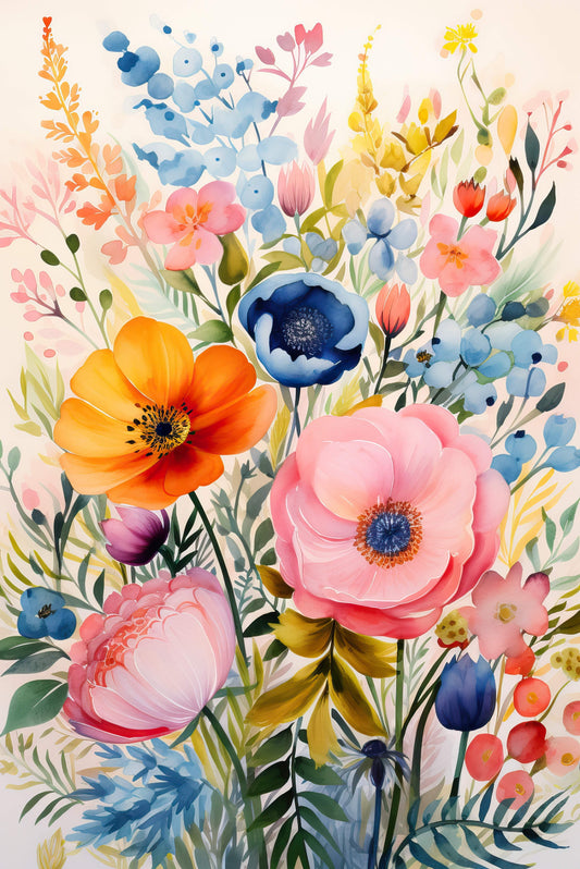 Bloomin' Wildflowers - Artist by INKWELL DESIGNERS® - Flowers