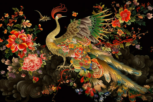 Chinoiserie Peacock