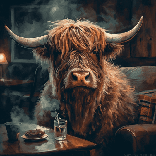 Couch Cow - Artist by Fresh Start Studio Photography - 