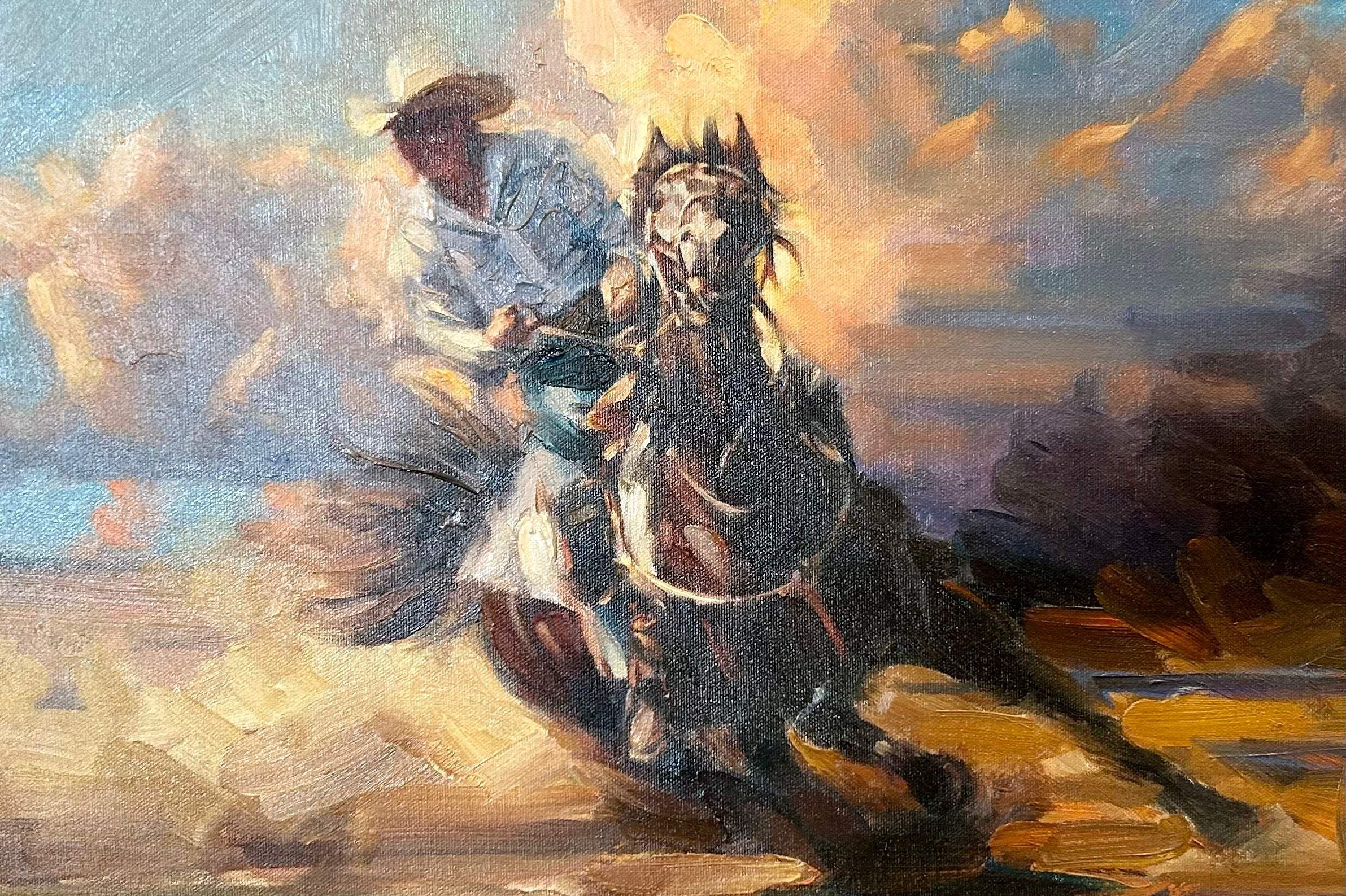 Cowboys don’t cry - Artist by Davina Dell Design - Art Prints, Decoupage Rice Paper, Flat Canvas Prints, Giclee Prints, Photo Prints, Poster Prints
