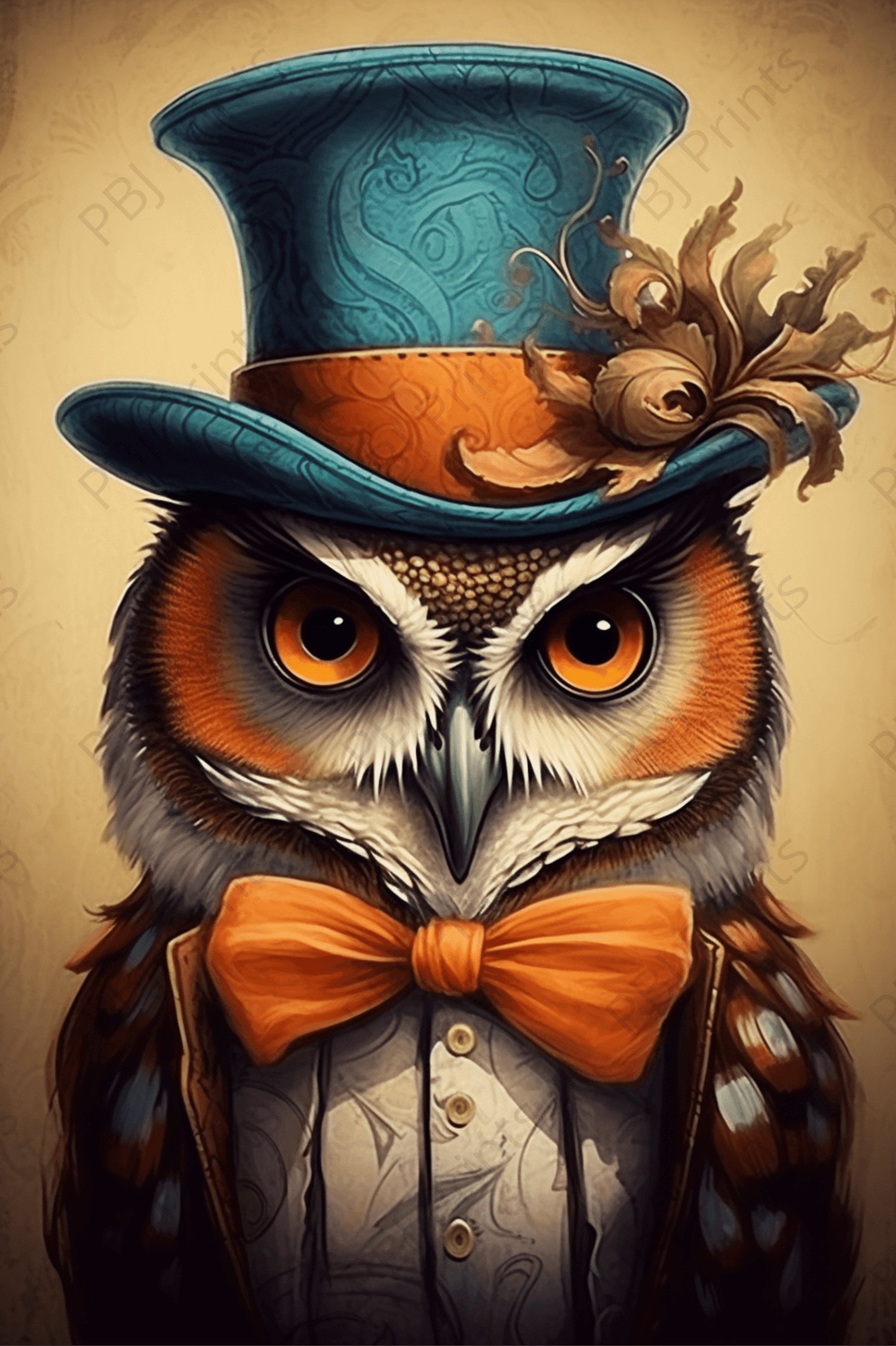 Dapper Dan - Artist by Audrey Hughes - Art Prints, Decoupage Rice Paper, Flat Canvas Prints, Giclee Prints, Photo Prints, Poster Prints