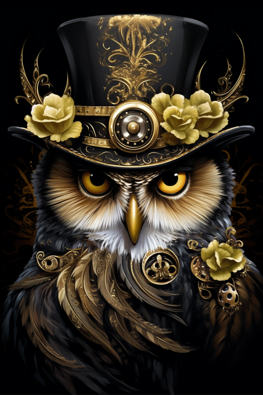 Exotic Owl - Artist by Audrey Hughes - 