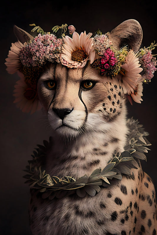 Floral Cheetah