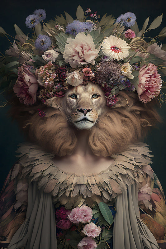 Floral Lion-ess