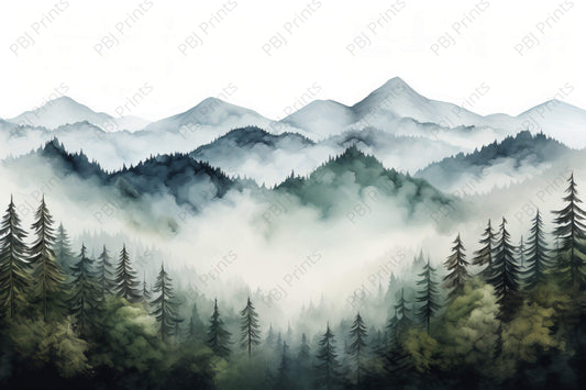 Foggy Mountain -  by INKWELL DESIGNERS® - New Arrivals