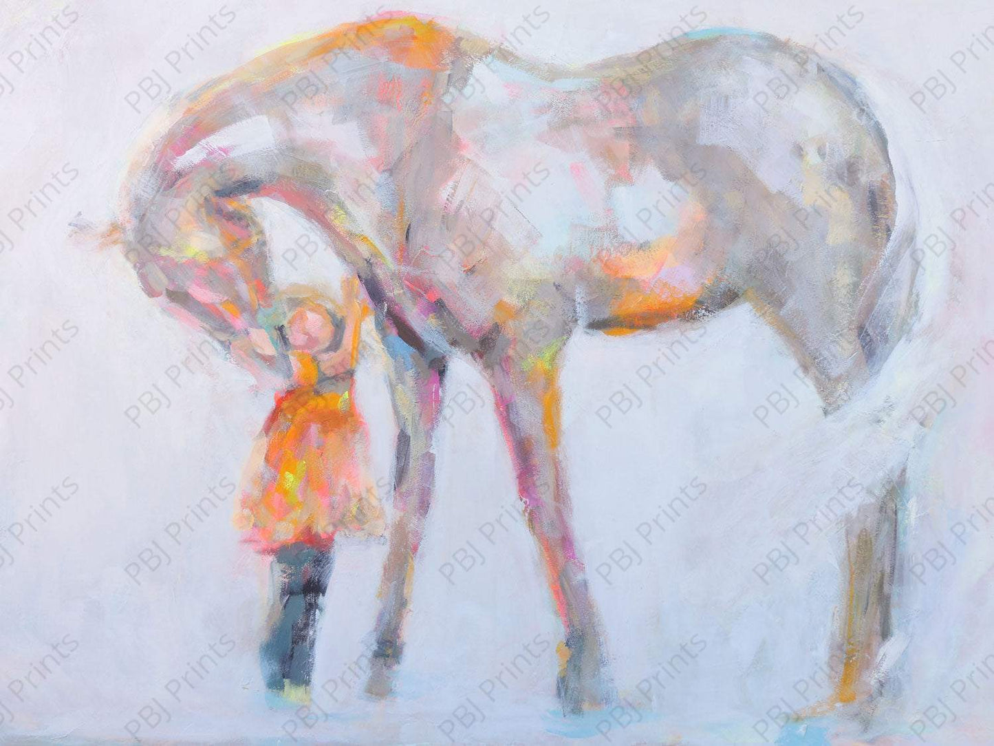 Horse and Girl - Artist by Anissa Marie - 