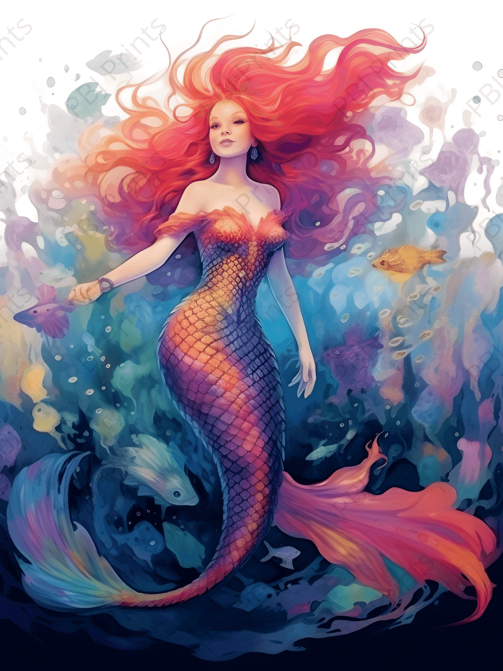 Mermaid Life - Artist by Audrey Hughes - 