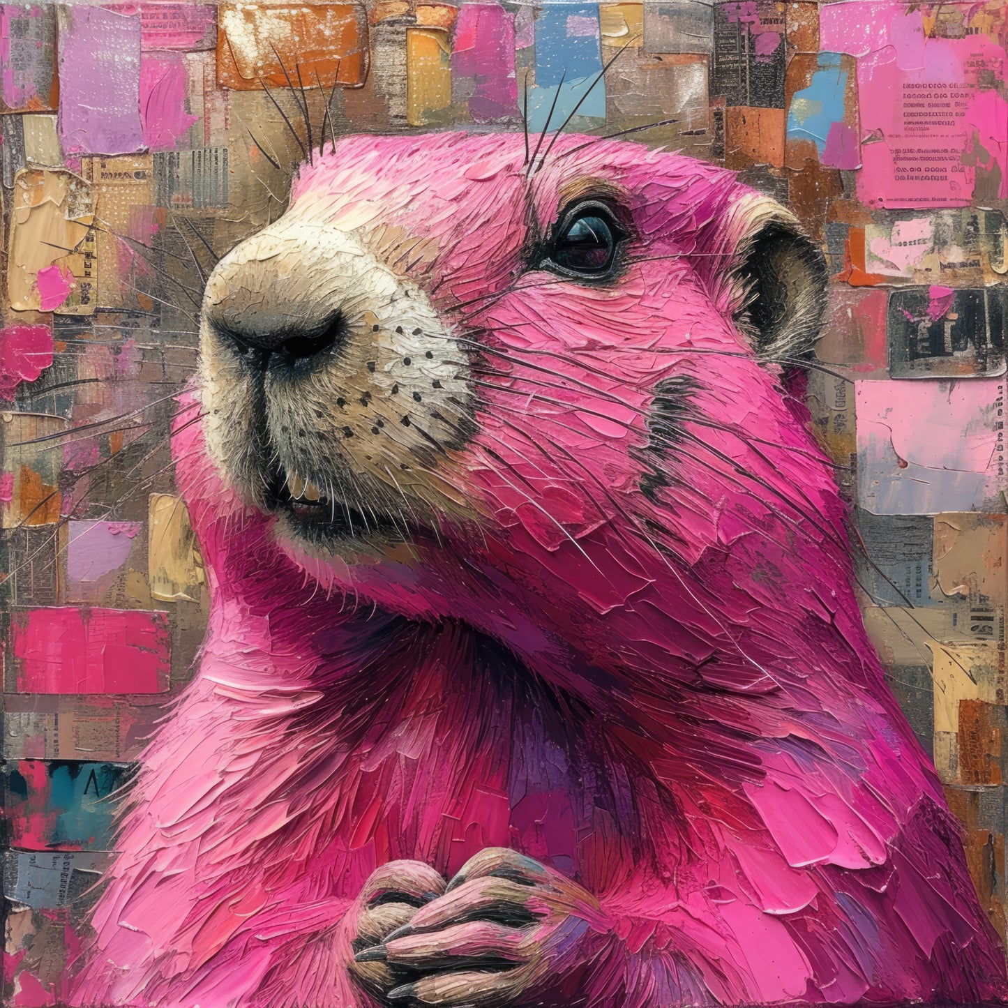 Pink Groundhog