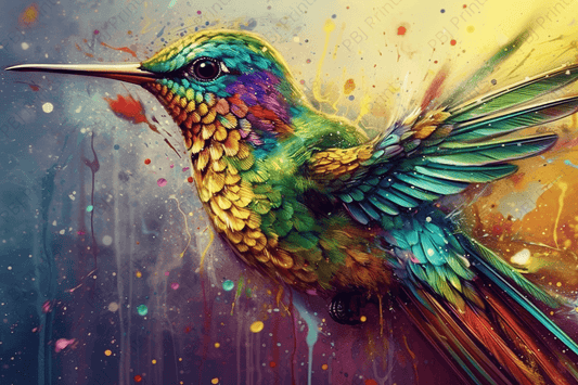 Pop Art Hummingbird - Artist by Fresh Start Studio Photography - 