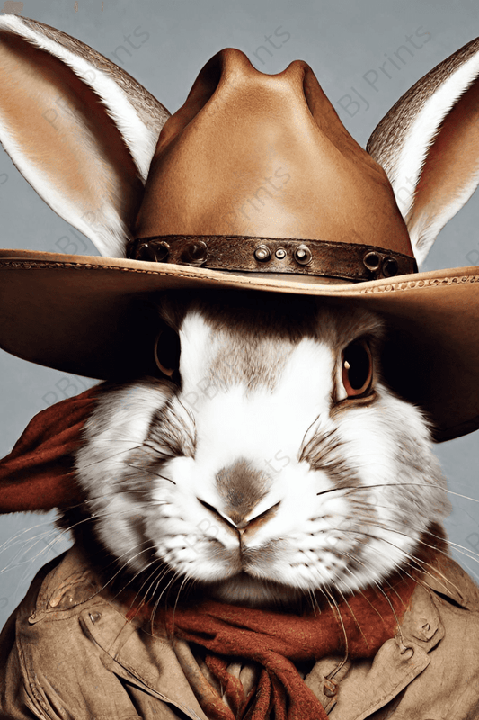Sheriff Hopper -  by Twist My Armoire - Ai, Animals, Farm, Rabbit