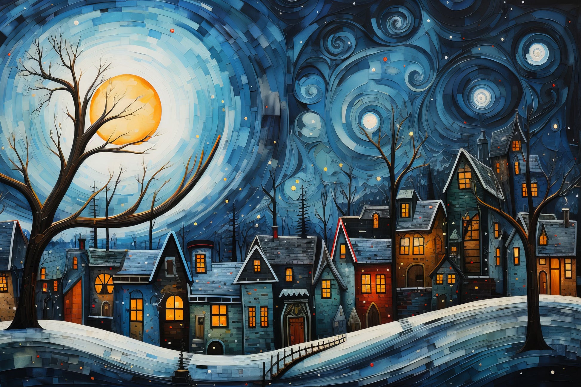 Sleepy Winter Night -  by INKWELL DESIGNERS® - New Arrivals