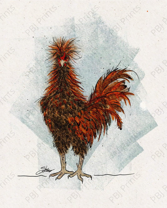 Sriracha Rooster - Artist by Alchemy Artisan Works - 