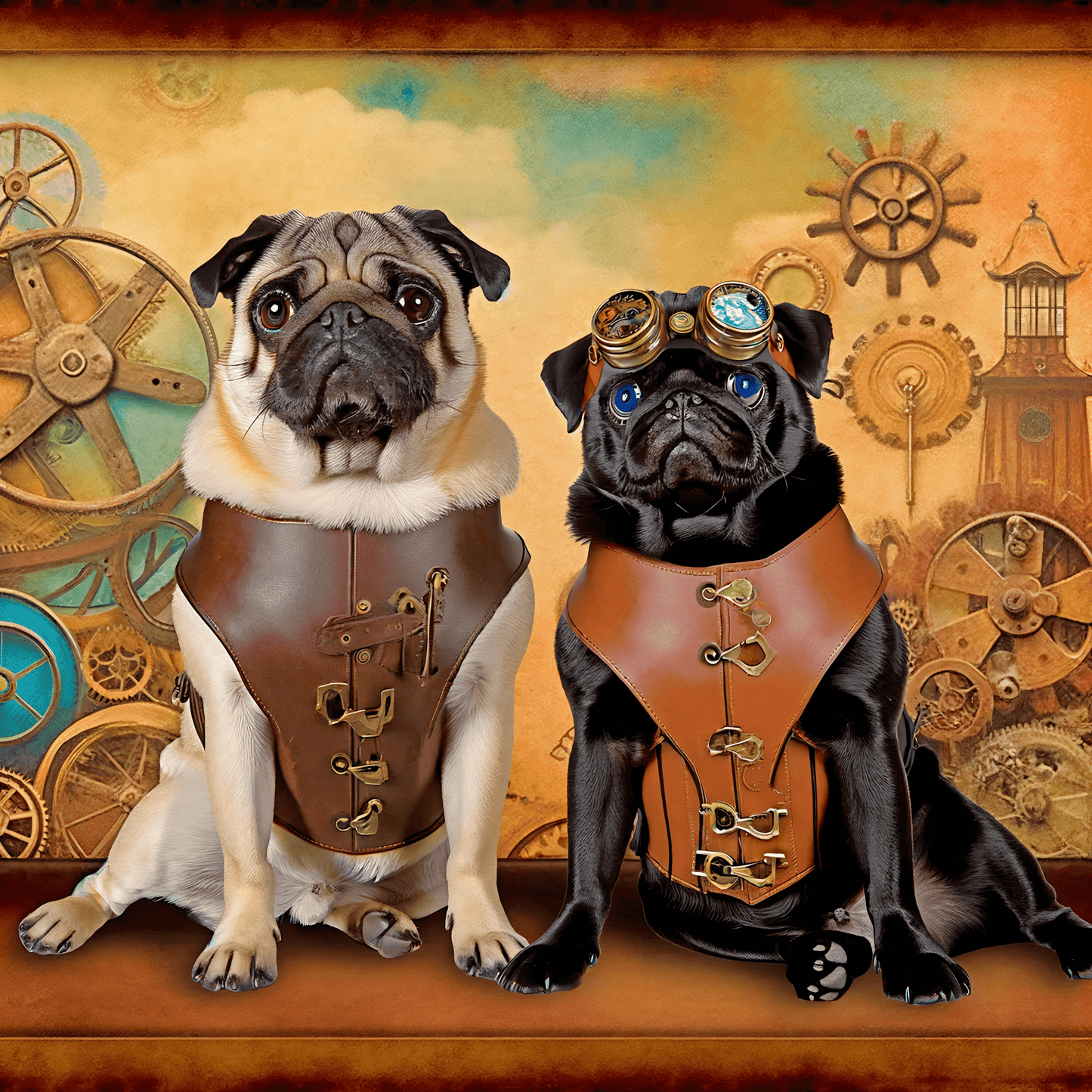 Steampunk Pugs