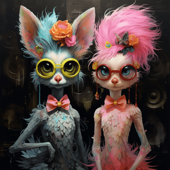 The Meow Sista's - Artist by 2chattychicks teaching eclectic creations - 