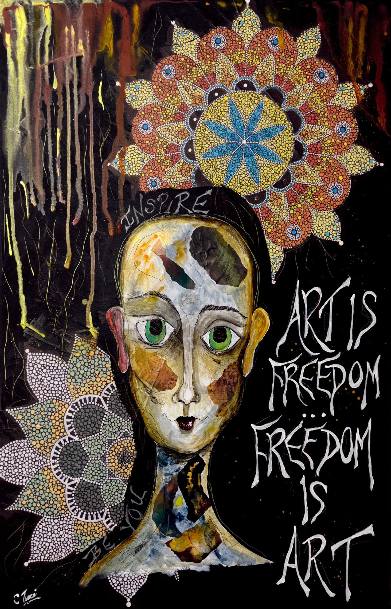Art is Freedom - Artist by JJ Bean Designs with Cheryl - 