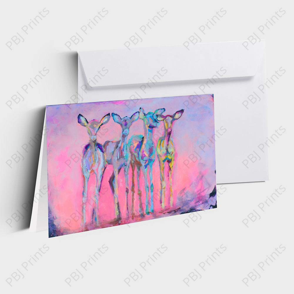 Doe A Deer - Artist by Anissa Marie - Art Prints, Decoupage Rice Paper, Flat Canvas Prints, Giclee Prints, Greeting Cards, Photo Prints, Poster Prints, Scrapbook Paper