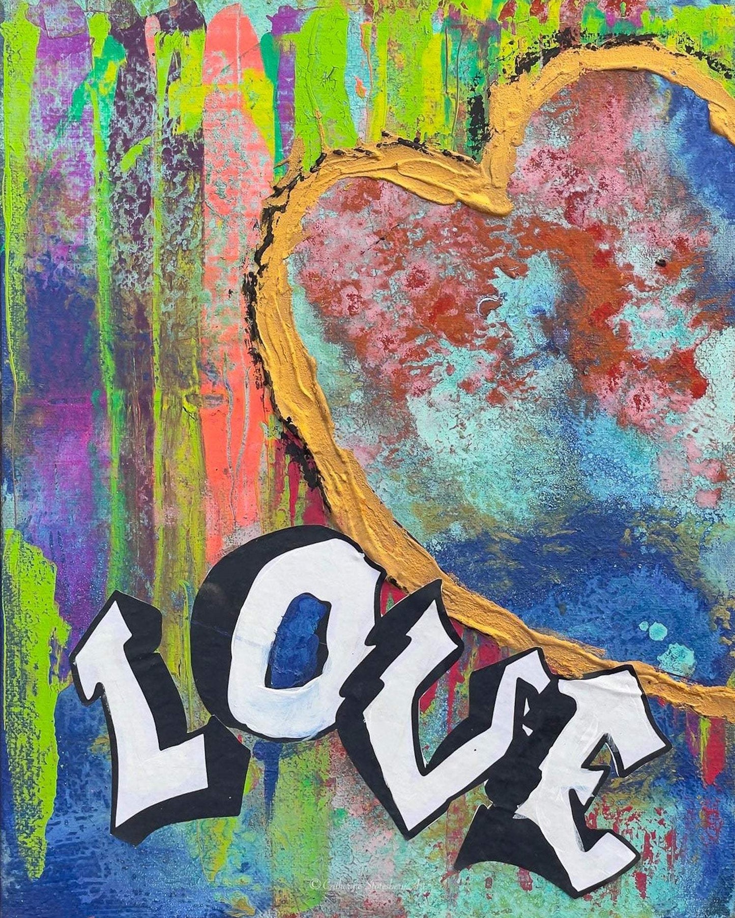 Love -2 - Artist by CatherineStotesberyArt - Handpainted, Human Art
