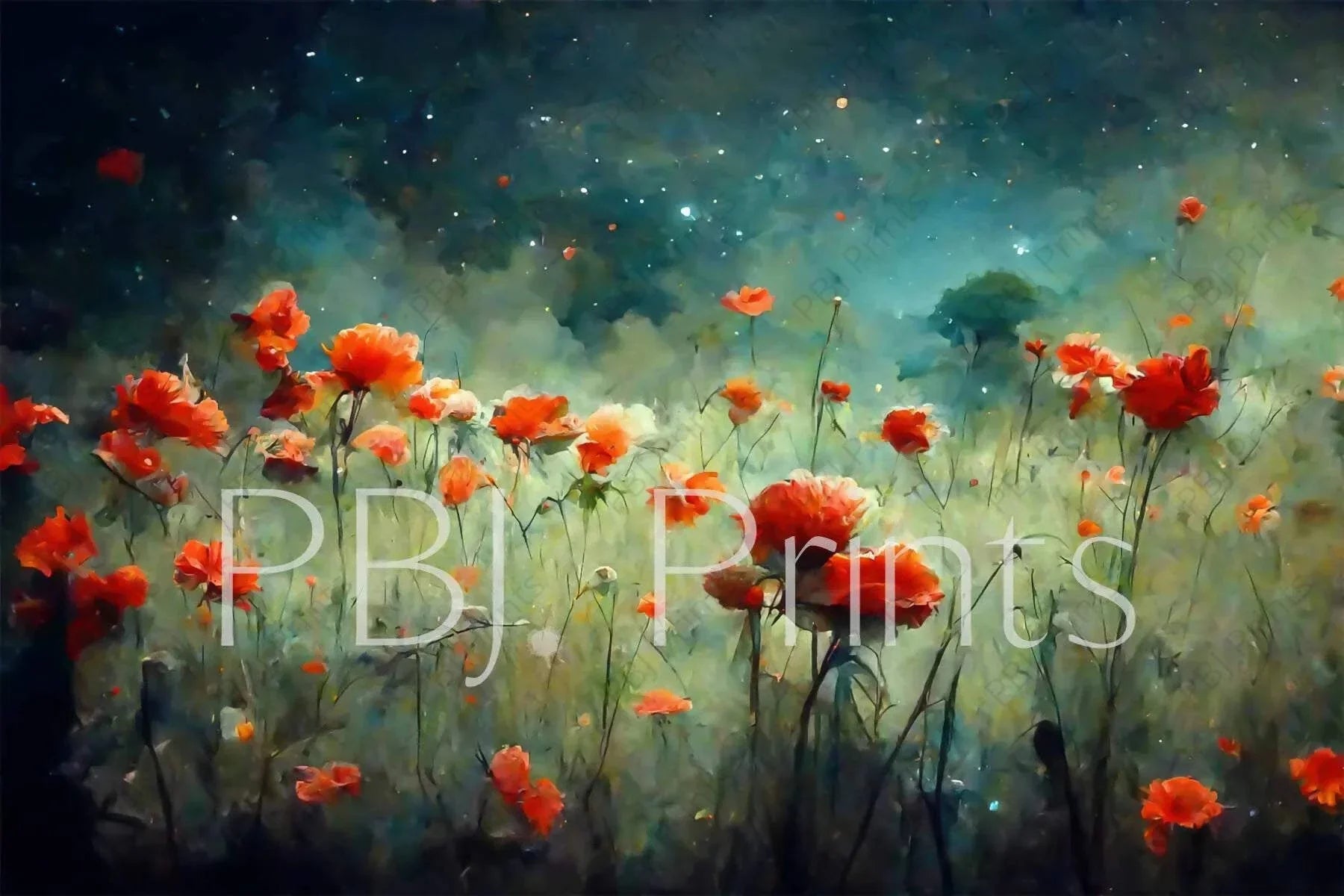 Field of Poppies - Artist by Whimsykel Designs -